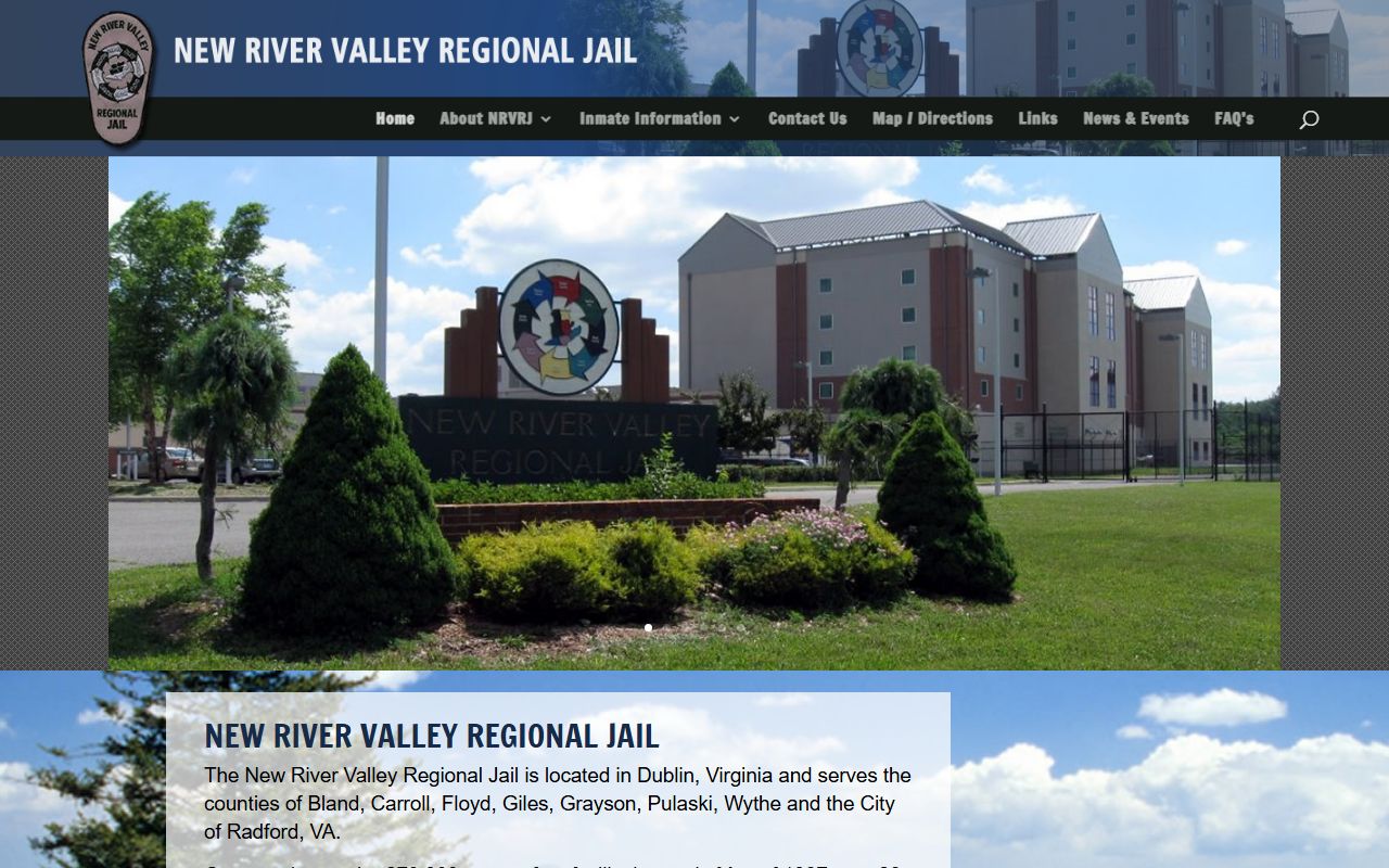 New River Valley Regional Jail facility overview for Bland County inmate lookup